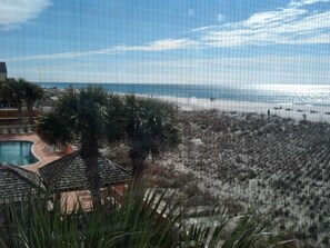 Is it directly on the Beach? Well, I shot this this morning from bedroom window.